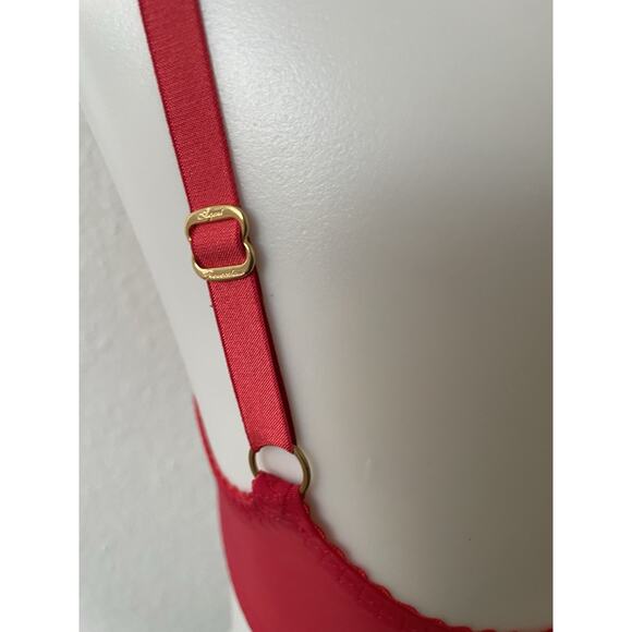 Agent Provocateur Bra Ellora Demi Polka Dot Sheer Lingerie - Picture 8 of 12